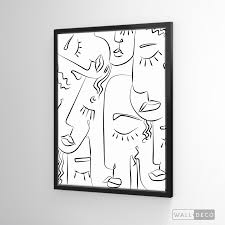 Lienzo Minimalista Blanco & Negro